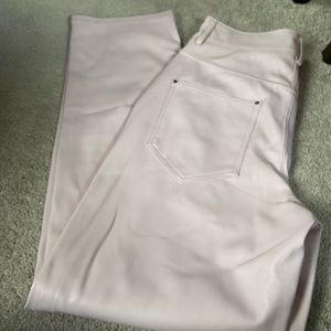 Badgley Mischka Pink Faux Leather Pants